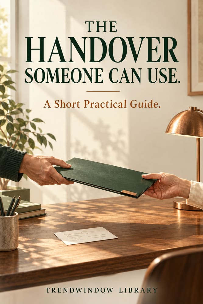 Front cover of The Handover Someone Can Use