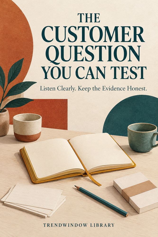 Front cover of The Customer Question You Can Test