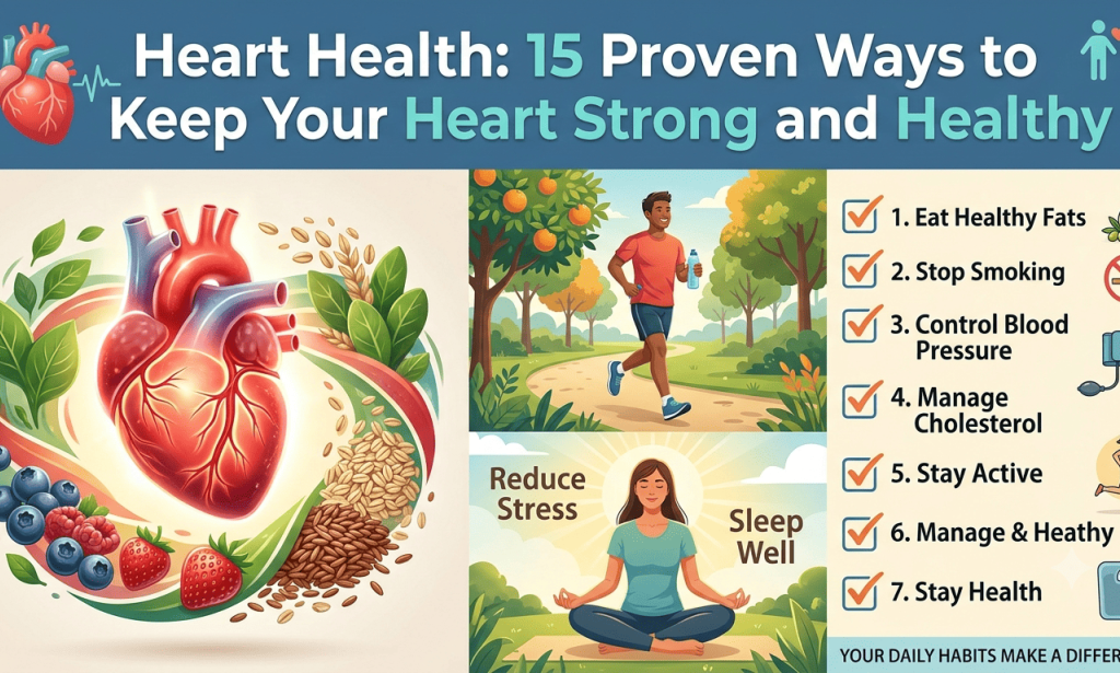 Heart Health: 15 Proven Ways to Keep Your Heart Strong Naturally
