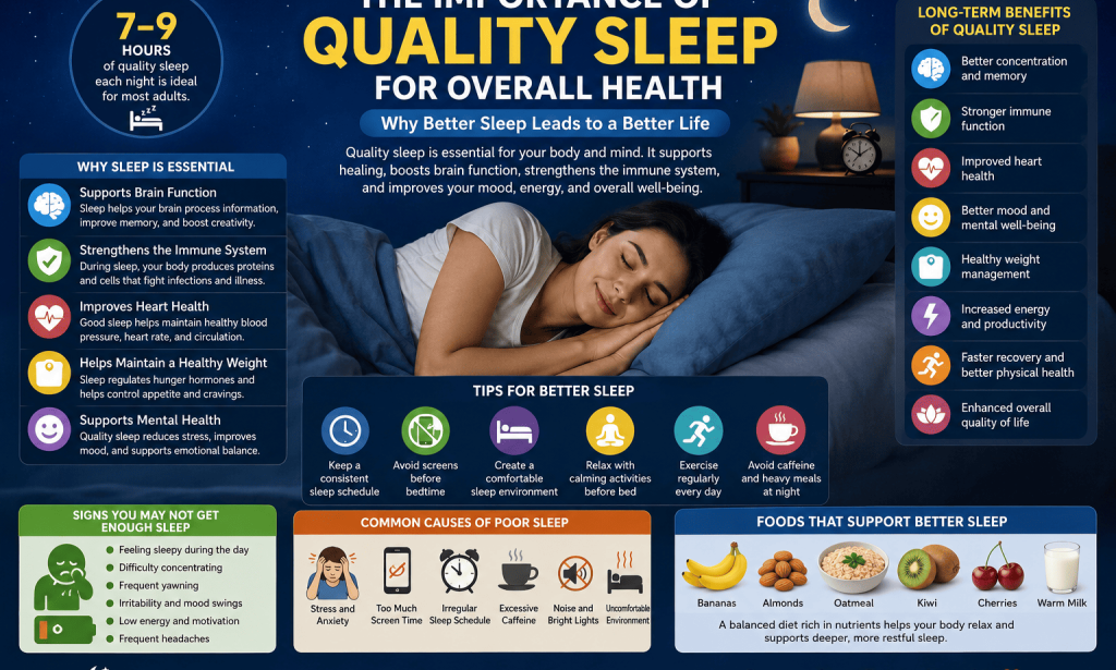 The Importance of Quality Sleep for Overall Health: Why Better Sleep Leads to a Better Life