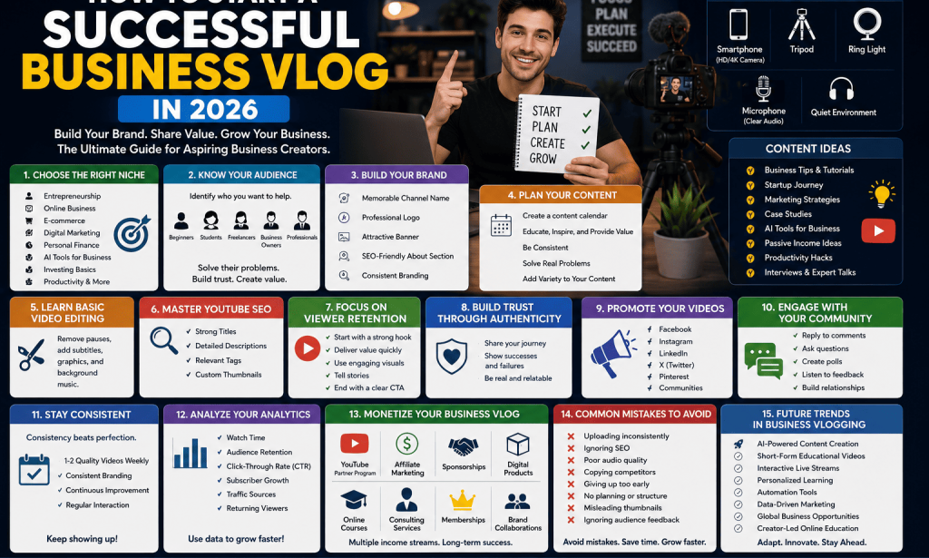 How to Start a Successful Business Vlog in 2026: The Complete Beginner's Guide