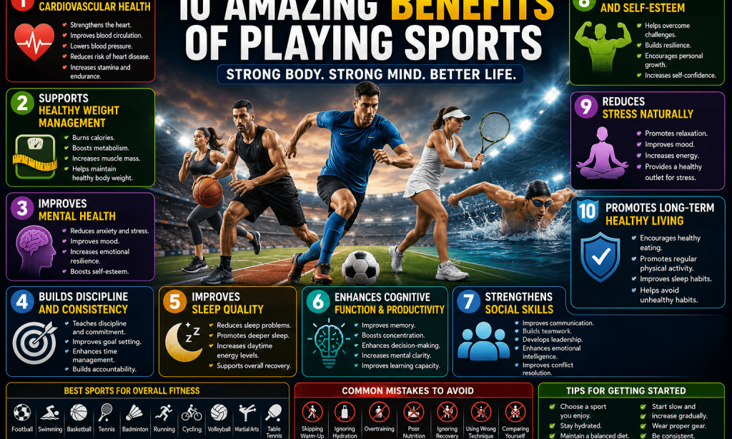 10 Proven Benefits of Playing Sports for Physical and Mental Health