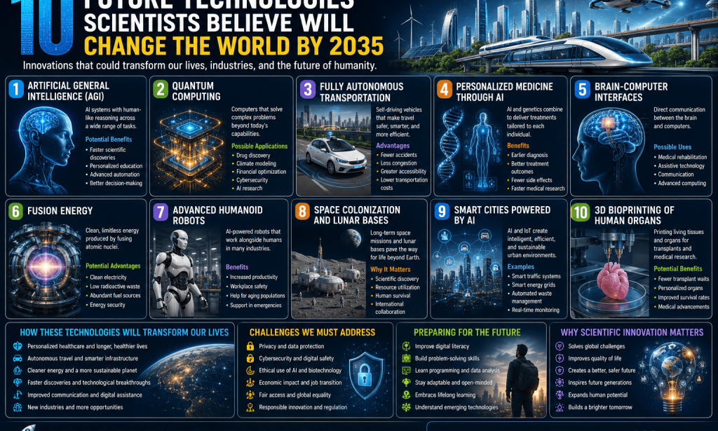 10 Future Technologies Scientists Believe Will Change the World by 2035