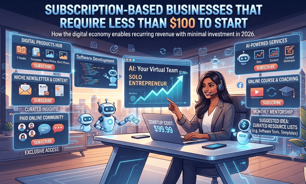 Subscription-Based Businesses That Require Less Than $100 to Start