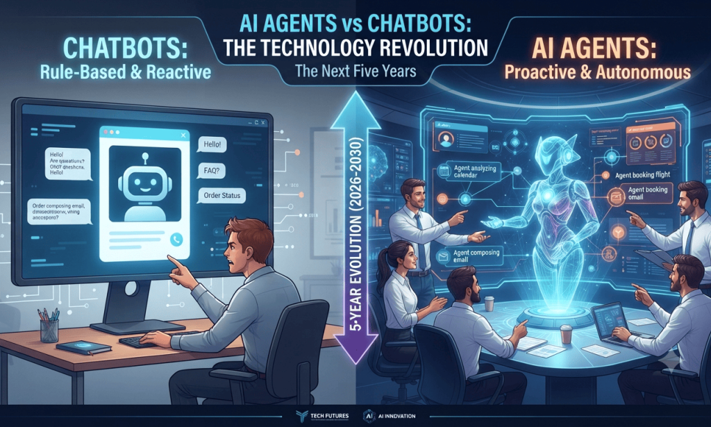 AI Agents vs Chatbots: The Technology Revolution of the Next Five Years