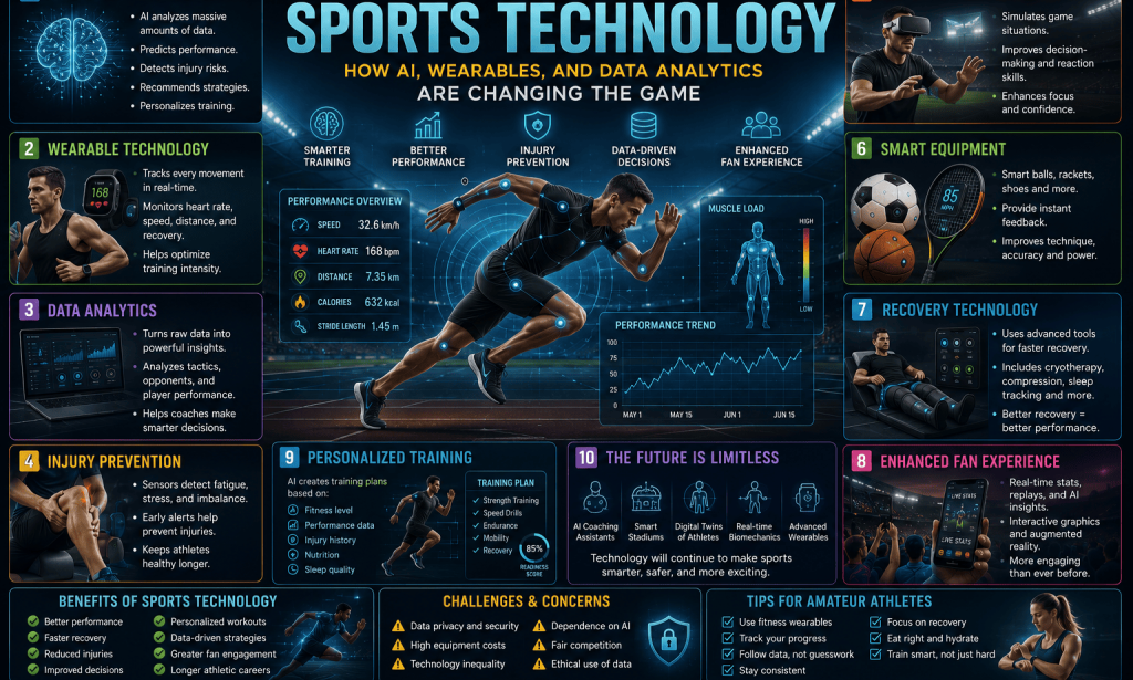 The Future of Sports Technology: How AI, Wearables, and Data Analytics Are Changing the Game