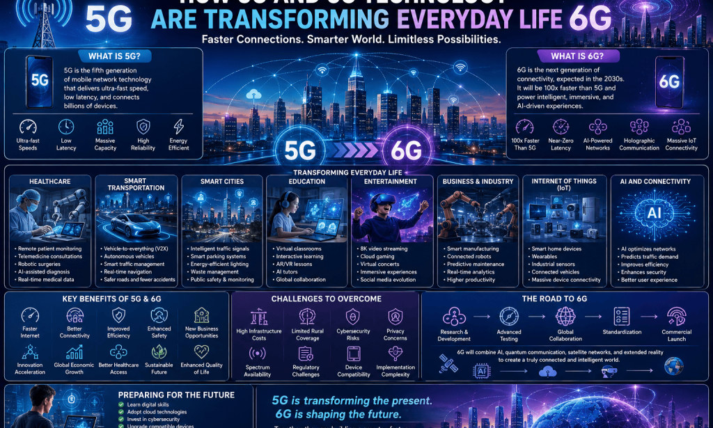 How 5G and 6G Technology Are Transforming Everyday Life